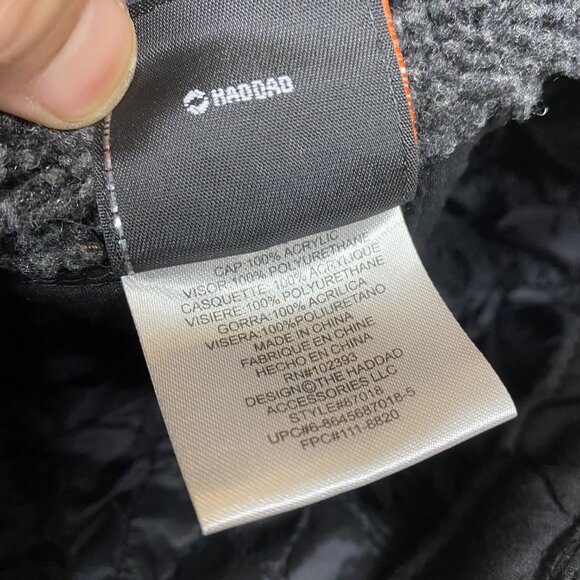 Harley Davidson Motorcycles Hat Cap Black with Earflaps Fit Small Size Heads - Picture 7 of 12